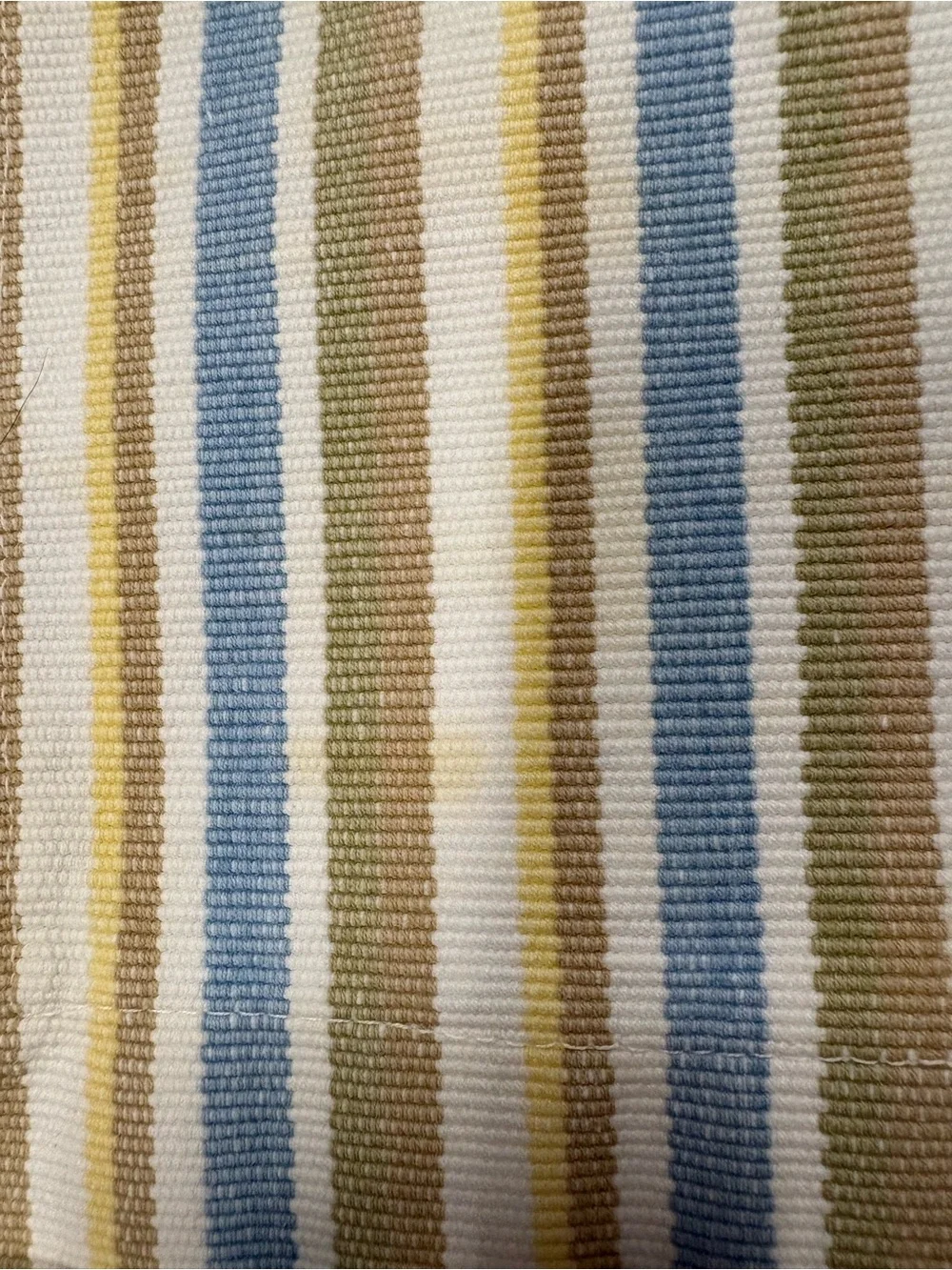 Pier 1 Blue, Cream & Tan Striped Place Mats See Description
